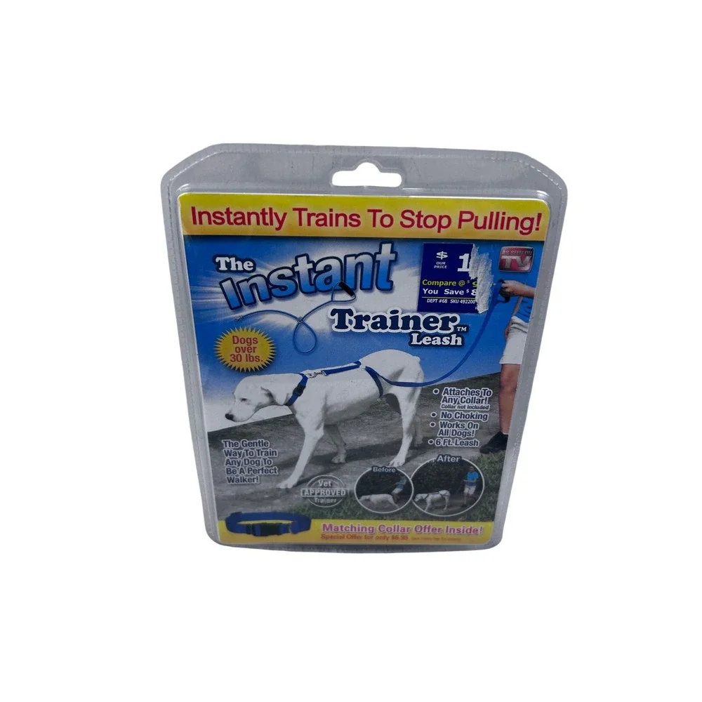 The Instant Trainer Leash Large Blue No Pull Training‎ Dog Leash